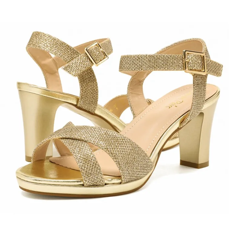 Chunky Heel Ankle Strap Sandals