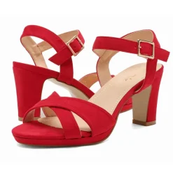 Chunky Heel Ankle Strap Sandals