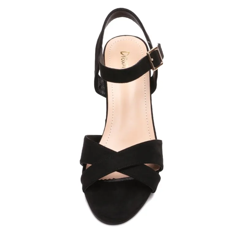 Chunky Heel Ankle Strap Sandals