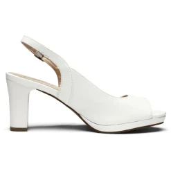 Chunky Heel Peep Toe Slingback Sandals