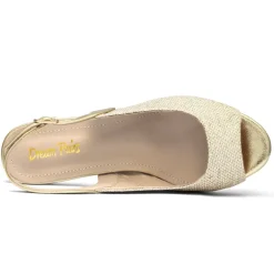 Chunky Heel Peep Toe Slingback Sandals