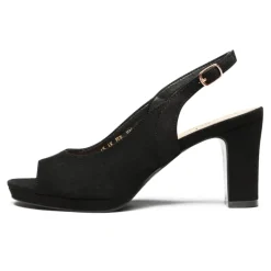 Chunky Heel Peep Toe Slingback Sandals