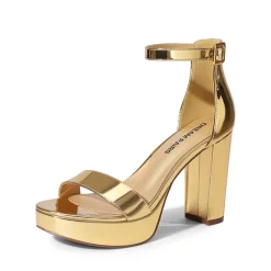 Chunky Heel Platform Ankle Strap Sandals