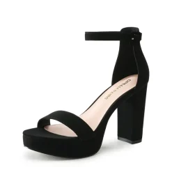 Chunky Heel Platform Ankle Strap Sandals