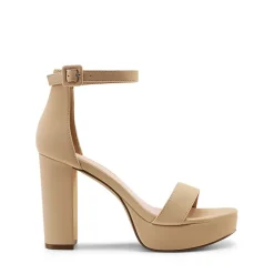 Chunky Heel Platform Ankle Strap Sandals