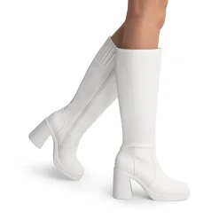 Chunky Heel Platform Knee-high Boots