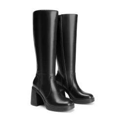 Chunky Heel Platform Knee-high Boots