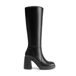 Chunky Heel Platform Knee-high Boots