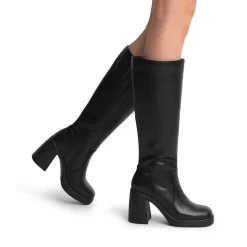 Chunky Heel Platform Knee-high Boots