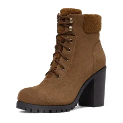 Chunky Heel Warm Ankle Boots