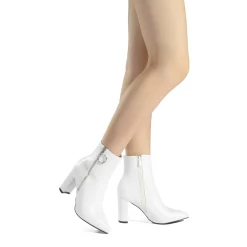 Chunky High Heel Ankle Boots