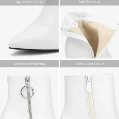 Chunky High Heel Ankle Boots