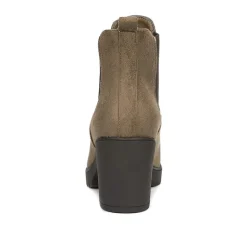 Chunky High Heel Chelsea Ankle Boots