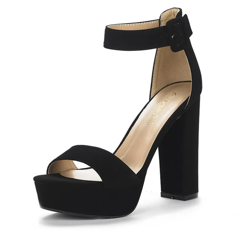 Chunky High Heel Platform Sandals