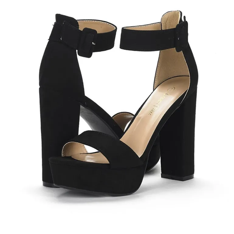 Chunky High Heel Platform Sandals