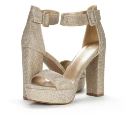 Chunky High Heel Platform Sandals
