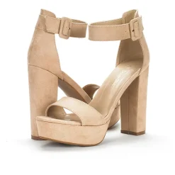 Chunky High Heel Platform Sandals