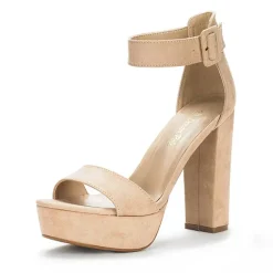 Chunky High Heel Platform Sandals