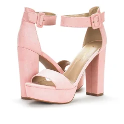 Chunky High Heel Platform Sandals