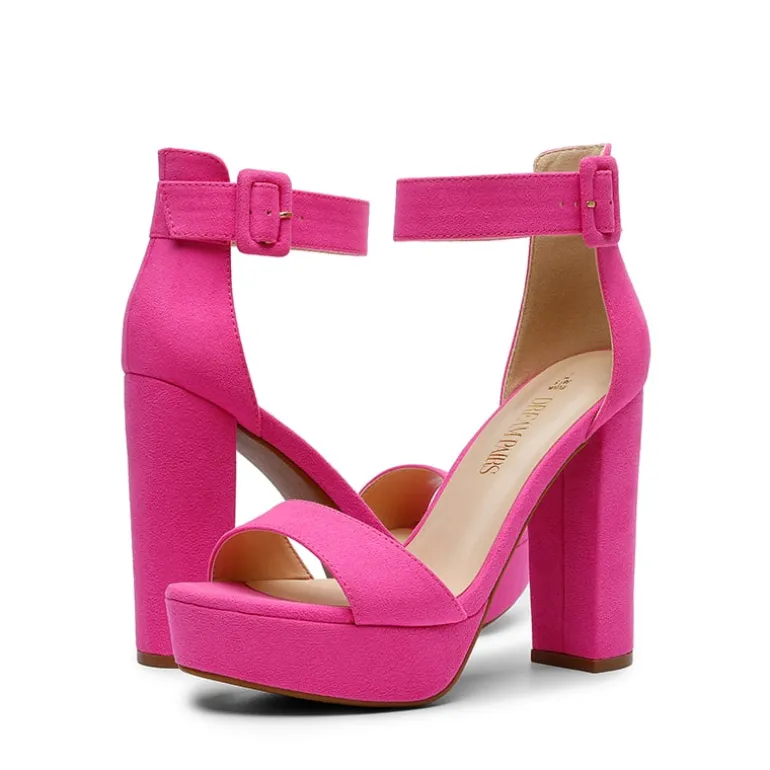 Chunky High Heel Platform Sandals