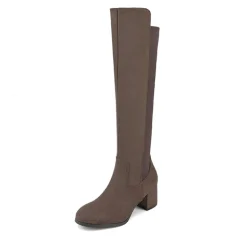 Chunky Knee High Stretch Boots