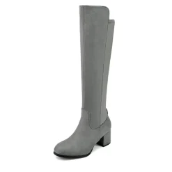 Chunky Knee High Stretch Boots