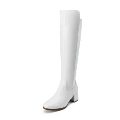 Chunky Knee High Stretch Boots