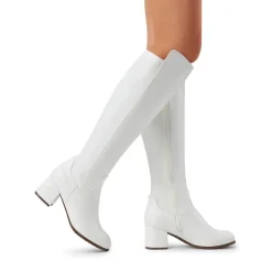 Chunky Knee High Stretch Boots