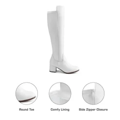 Chunky Knee High Stretch Boots