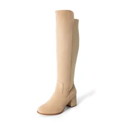 Chunky Knee High Stretch Boots