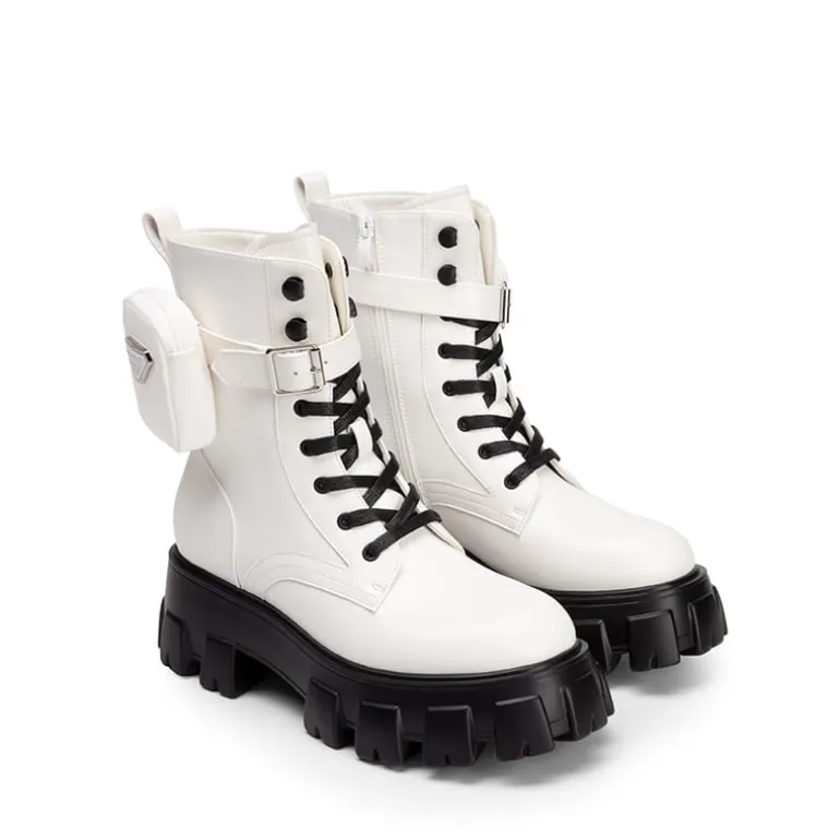 Chunky Lace-up Ankle Boots