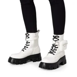 Chunky Lace-up Ankle Boots