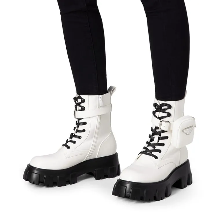 Chunky Lace-up Ankle Boots