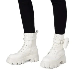 Chunky Lace-up Ankle Boots
