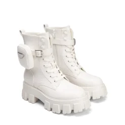Chunky Lace-up Ankle Boots