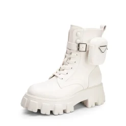 Chunky Lace-up Ankle Boots