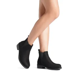 Chunky Low Heel Ankle Booties