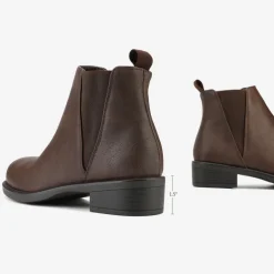Chunky Low Heel Ankle Booties