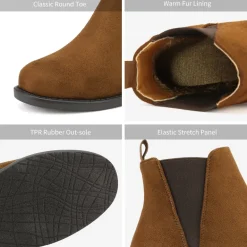 Chunky Low Heel Ankle Booties