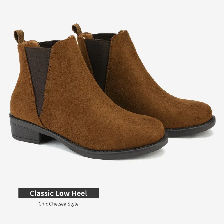 Chunky Low Heel Ankle Booties