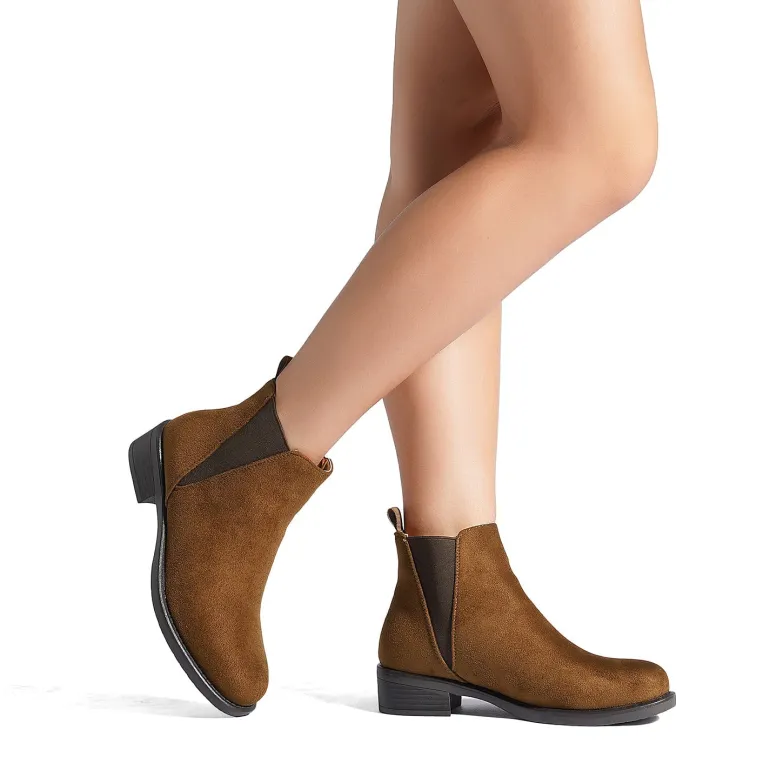 Chunky Low Heel Ankle Booties