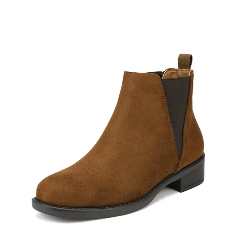 Chunky Low Heel Ankle Booties