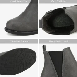 Chunky Low Heel Ankle Booties