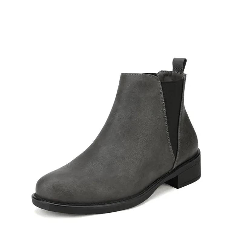 Chunky Low Heel Ankle Booties