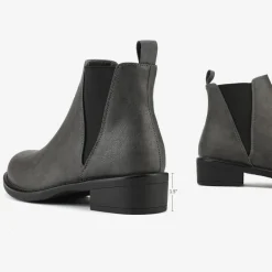 Chunky Low Heel Ankle Booties