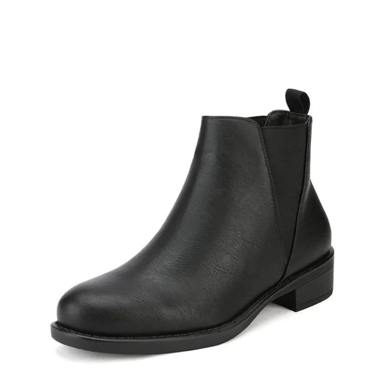 Chunky Low Heel Ankle Booties