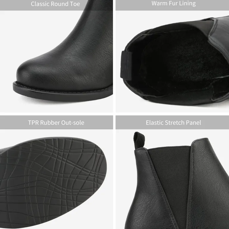 Chunky Low Heel Ankle Booties