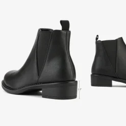 Chunky Low Heel Ankle Booties
