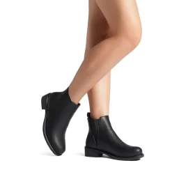 Chunky Low Heel Ankle Booties