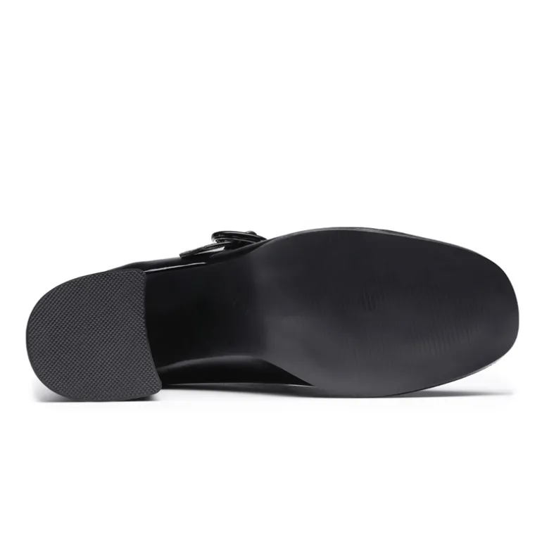 Chunky Mary Jane Pumps